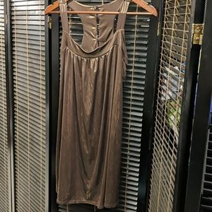 🍾Forever 21 brown metallic gold mini dress/tunic